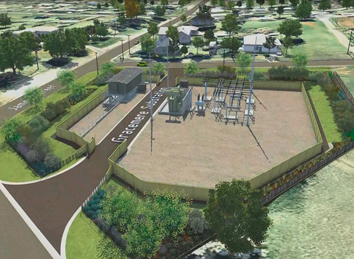 Substation aerial concept