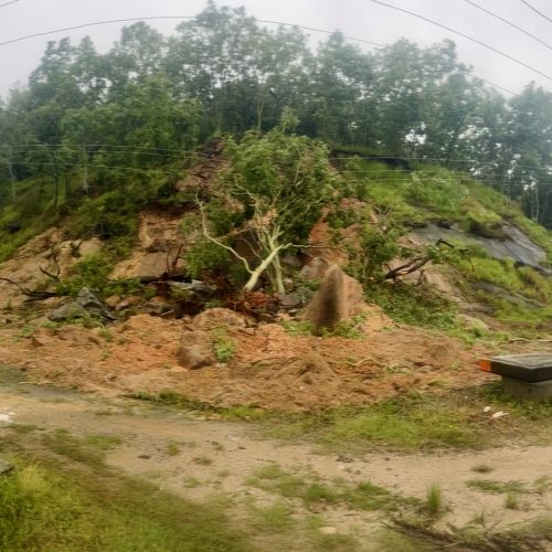 Landslide at Palm Island