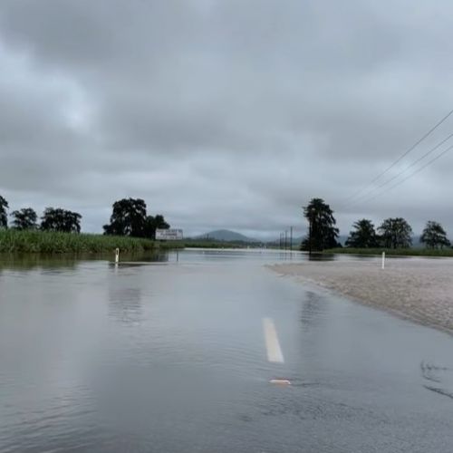 Roads flooded when trying to get to Macknade