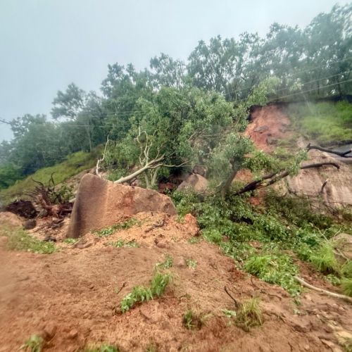 Landslide at Palm Island