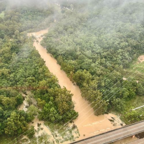 Aerial view of Rollingstone Creek