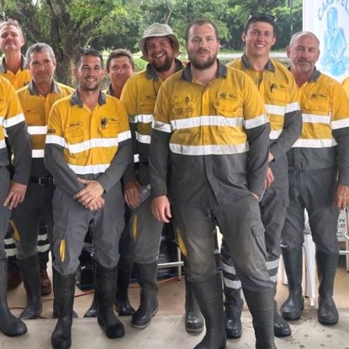 Burdekin and other visiting crews helping their Ingham depot mates with restoration across Hinchinbrook Shire