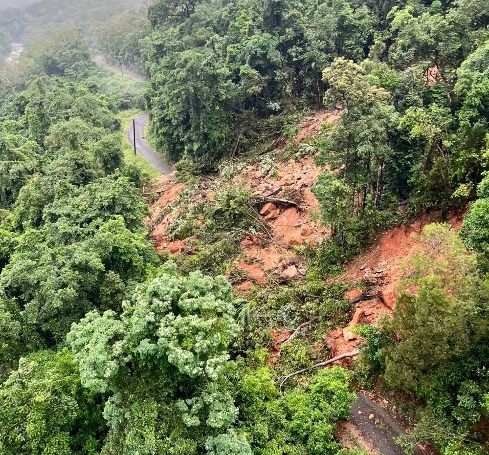 Landslide at Crystal Creek